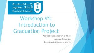 Introduction for graduation project