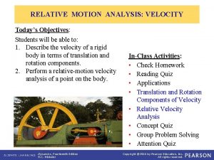 Relative motion analysis velocity