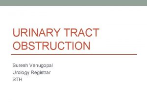 What is post obstructive diuresis