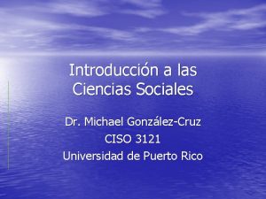 Ciencias sociales modernas