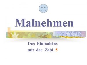 Malnehmen bis 50