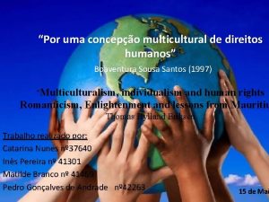 Por uma concepo multicultural de direitos humanos Boaventura