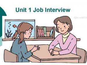 Job interview example dialogue