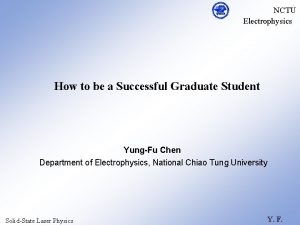 Nctu electrophysics Nctu electrophysics