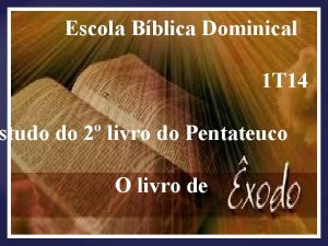 Escola Bblica Dominical 1 T 14 studo do