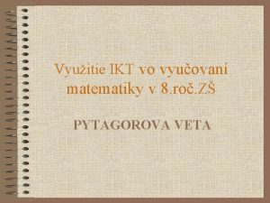 Vyuitie IKT vo vyuovan matematiky v 8 ro