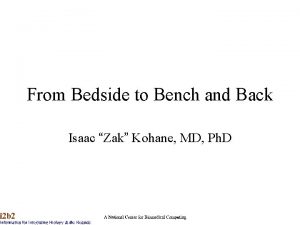 From Bedside to Bench and Back Isaac Zak