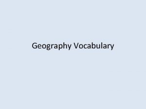 Elevation ap human geography definition