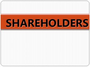 Shareholder meaning