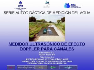 CNA SEMARNAP Comisin Nacional del Agua SERIE AUTODIDCTICA