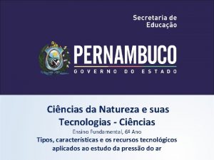 Cincias da Natureza e suas Tecnologias Cincias Ensino