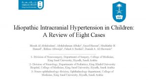 Idiopathic Intracranial Hypertension in Children A Review of