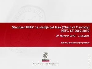 Pefc certificiranje