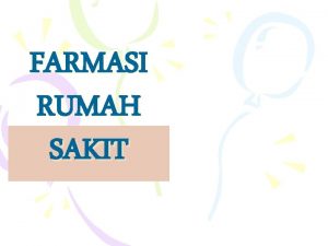 Materi farmasi rumah sakit