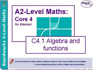 A 2 Level Maths Core 4 for Edexcel