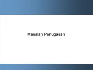 Model penugasan adalah Model penugasan adalah