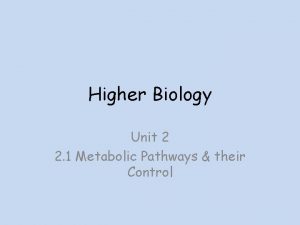Higher biology unit 2 Higher biology unit 2