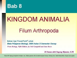 Kingdom animalia arthropoda