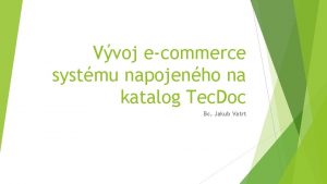 Vývoj ecommerce