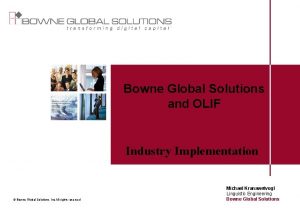 Bowne global solutions