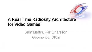 Real time radiosity