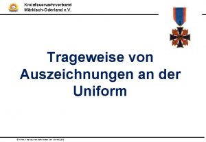 Feuerwehr ehrenzeichen trageweise