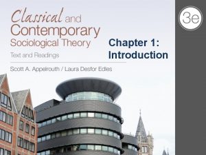 Chapter 1 Introduction Introduction Applerouth Classical and Contemporary