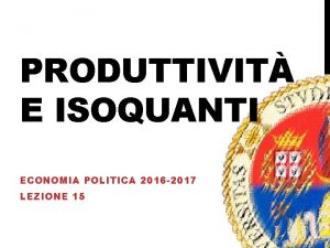 Isoquanto economia politica