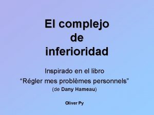 Complejo de inferioridad