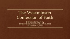 Confessions westminster cathedral
