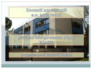 Docenti neoassunti a s 20152016 Istituto Comprensivo Nord