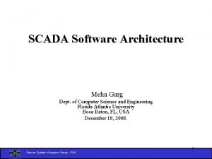 Scada software architecture