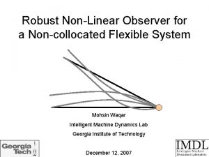 Machine dynamics