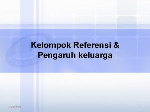 Kategori kelompok rujukan