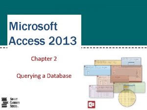 Access module 2 querying a database
