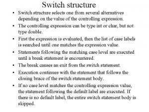 Switch structure