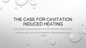 Cavitation water heater