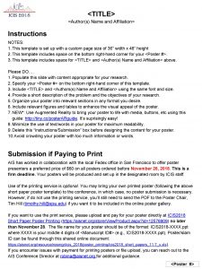 TITLE Authors Name and Affiliation Instructions NOTES 1