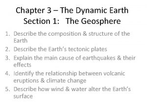 The dynamic earth chapter 3