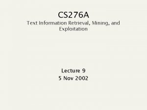 Cs 276