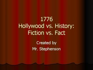 Hollywood vs history