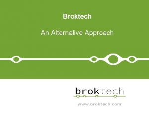 Broktech An Alternative Approach Establishment Zaris Partners SAL