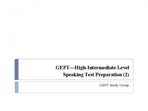 Gept intermediate