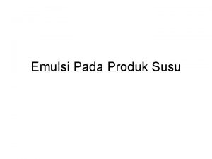 Susu emulsi