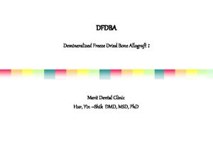 Dfdba osteoinduction