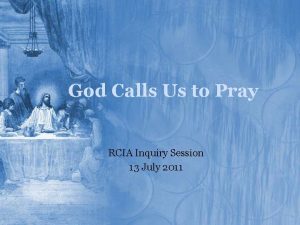 Opening prayer for rcia class