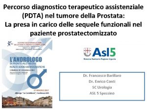 Percorso diagnostico terapeutico assistenziale PDTA nel tumore della