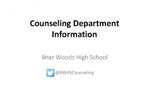Bwhs counseling