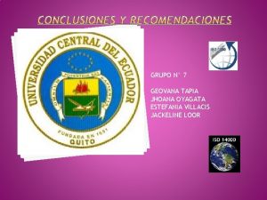 GRUPO N 7 GEOVANA TAPIA JHOANA OYAGATA ESTEFANIA