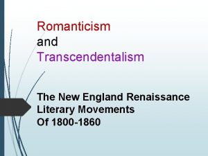 Renaissance vs romanticism Renaissance vs romanticism